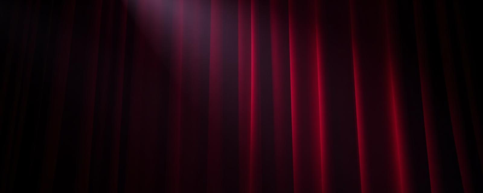 Theatre curtain banner